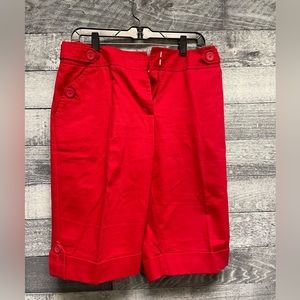 Nice red shorts cute button accents Cato brand size 12